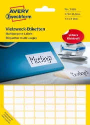 AVERY ZWECKFORM Universaletiketten 13x8mm 3306 weiss 3712 Stk./29 Bl.
