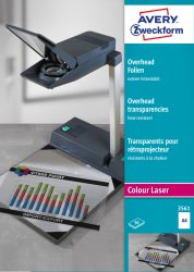 Avery-Zweckform Overhead-Projektor-Folie 3561 DIN A4 Laserdrucker, Farblaserdrucker, Kopierer, Farbkopierer Transparent
