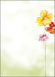 SIGEL Motiv-Papier A4 DP123 Spring Flowers 90g,50 Blatt