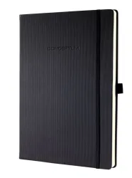 CONCEPTUM, CONCEPTUM Notizbuch A4 CO112 liniert, 80g, 194 Bl. schwarz