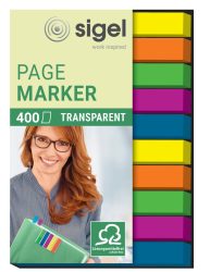 Sigel Haftmarker HN617 400 St./Pack. Grün, Blau, Violett, Gelb, Orange