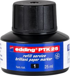 EDDING Tinte 25ml PTK-25-1 schwarz