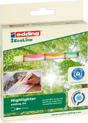 EDDING EcoLine Textmarker 24 2-5mm 24-E4 4-farbig