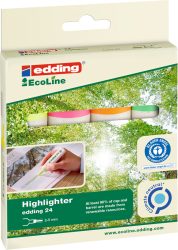 Edding e-24 EcoLine Textmarker Gelb, Orange, Grün, Pink 2 mm, 5 mm
