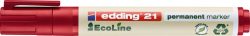 Edding Permanentmarker edding 21 permanent marker EcoLine Rot wasserfest: Ja 4-21002
