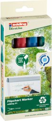 EDDING Flipchart Marker 31 1,5-3mm 31-E4 4er Etui