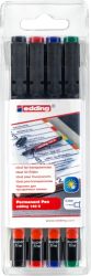 Edding Permanentmarker edding 140 S Schwarz, Rot, Blau, Grün wasserfest: Ja 04140-4000