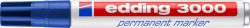EDDING Permanent Marker 3000 1.5-3mm 3000-3 blau, wasserfest