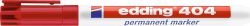 Edding Permanentmarker edding 404 Rot wasserfest: Ja 4-404002