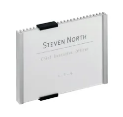 DURABLE T&uuml;rschild Info Sign 480123 silber, aluminium 149x105.5mm