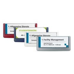DURABLE T&uuml;rschild Click Sign 486037 graphit, Kunststoff 149x52.5mm