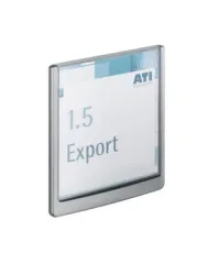 DURABLE T&uuml;rschild Click Sign 486237 graphit,Kunststoff 149x148.5mm