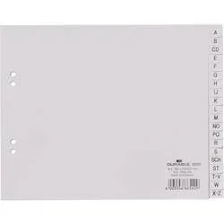DURABLE Register PP grau A4 6500 10 A-Z teildeckend