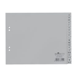 DURABLE Register PP grau A4 6500 10 A-Z teildeckend