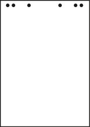 LANDRE Flipchartbl&ouml;cke blanko 10050593 20 Blatt, 80g 680x990mm