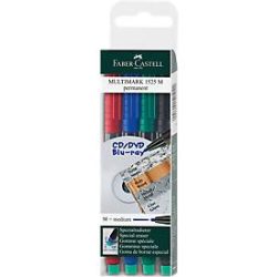 FABER-CASTELL OHP MULTIMARK M 152504 4-farbig ass. permanent