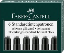 FABER-CASTELL Tintenpatrone 185507 schwarz 6 St&uuml;ck