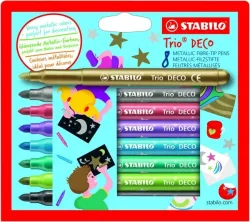 STABILO Fasermaler DECO 377/8 metallic ass. 8 St&uuml;ck