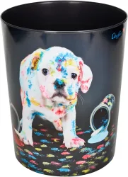 L&Auml;UFER Papierkorb 26663 Bunter Hund 13lt