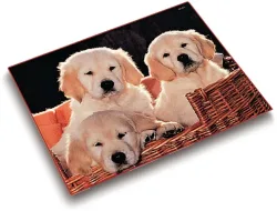 L&Auml;UFER Schreibunterlage 46581 Hundekinder 53x40cm