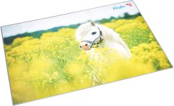 L&Auml;UFER Schreibunterlage 46651 Pferd im Rapsfeld 53x40cm