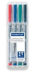 Staedtler 311 WP4 marker 4 pc(s) Black,Blue,Green,Red