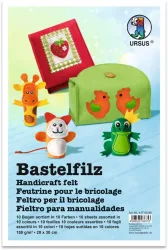 URSUS Bastelfilz 20x30cm 4170099 10 Farben ass.