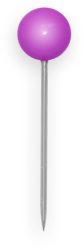 ALCO Landkartennadeln 5mmx16mm 621 lila 100 St&uuml;ck