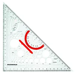 RUMOLD Dreieck Metall Techno 25cm 354210 DIN 406