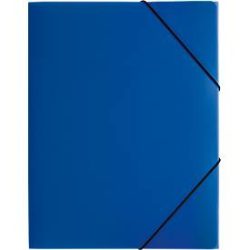 PAGNA Gummizugmappe A4 21613-07 blau PP 3 Einschlagklappen