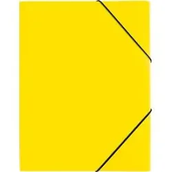 PAGNA Gummizugmappe A4 21613-04 gelb PP 3 Einschlagklappen