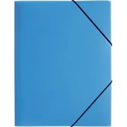 PAGNA Gummizugmappe Trend PP A4 21613-13 3 Klappen blau