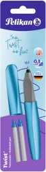 PELIKAN Tintenroller Twist 811286 Frosted Blue