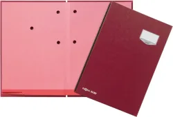 PAGNA Unterschriftsmappen DE LUXE A4 24202-01 rot 20 F&auml;cher