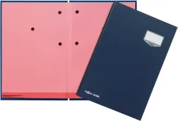 PAGNA Unterschriftsmappen DE LUXE A4 24202-02 blau 20 F&auml;cher