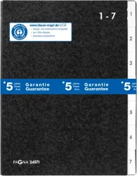PAGNA Pultordner A4 24071-04 schwarz 7 F&auml;cher