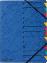 PAGNA Ordnungsmappen EASY A4 24131-02 blau 12 F&auml;cher