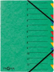 PAGNA Ordnungsmappe EASY A4 24131-03 gr&uuml;n 12 F&auml;cher