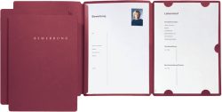 PAGNA Bewerbungsmappe Select 22016-01 rot 3 St&uuml;ck