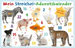 ARS EDITION Adventskalender 62x40.2cm 014489118831 Mein Streichel-Adventskal.