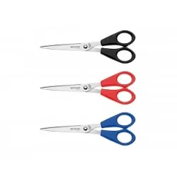 WESTCOTT Scheren Set B&uuml;ro 17cm E-3103200 blau/rot/schwarz 3 St&uuml;ck