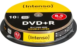 INTENSO DVD+R Cake Box 8.5GB 4311142 8X DL 10 PCS