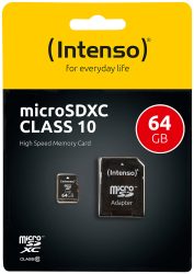 INTENSO Micro SD class 10 64GB 3413490