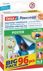 TESA Powerstrips Poster 96 St&uuml;ck 582130000 Big Pack, abl&ouml;sbar, Kapaz.200g