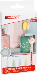 EDDING Gloss Paintmarker 751 1-2mm 751-E5-pas pastell 5 St&uuml;ck