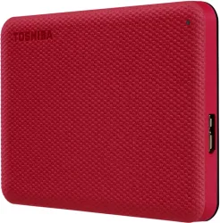 Toshiba, TOSHIBA HDD CANVIO Advance 1TB HDTCA10ER3AA USB 3.2 Gen 1, 2.5 inch red