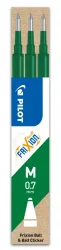 PILOT Mine FriXion Refill BLS-FR7-G-S3 gr&uuml;n, 3er Set
