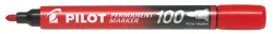 PILOT Permanent Marker 100 1mm SCA-100-R Rundspitze rot