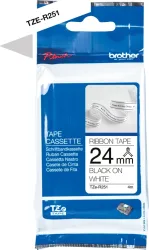 PTOUCH Band schwarz/weiss TZE-R251 Tze Ger&auml;te 24mm