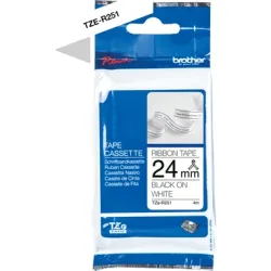 PTOUCH Band schwarz/weiss TZE-R251 Tze Ger&auml;te 24mm